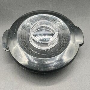 Black & Decker BL 1111 Blender Replacement Lid Clear Center Cap Black Plastic